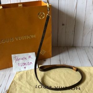 Authentic Louis Vuitton Baxter Dog Leash MM